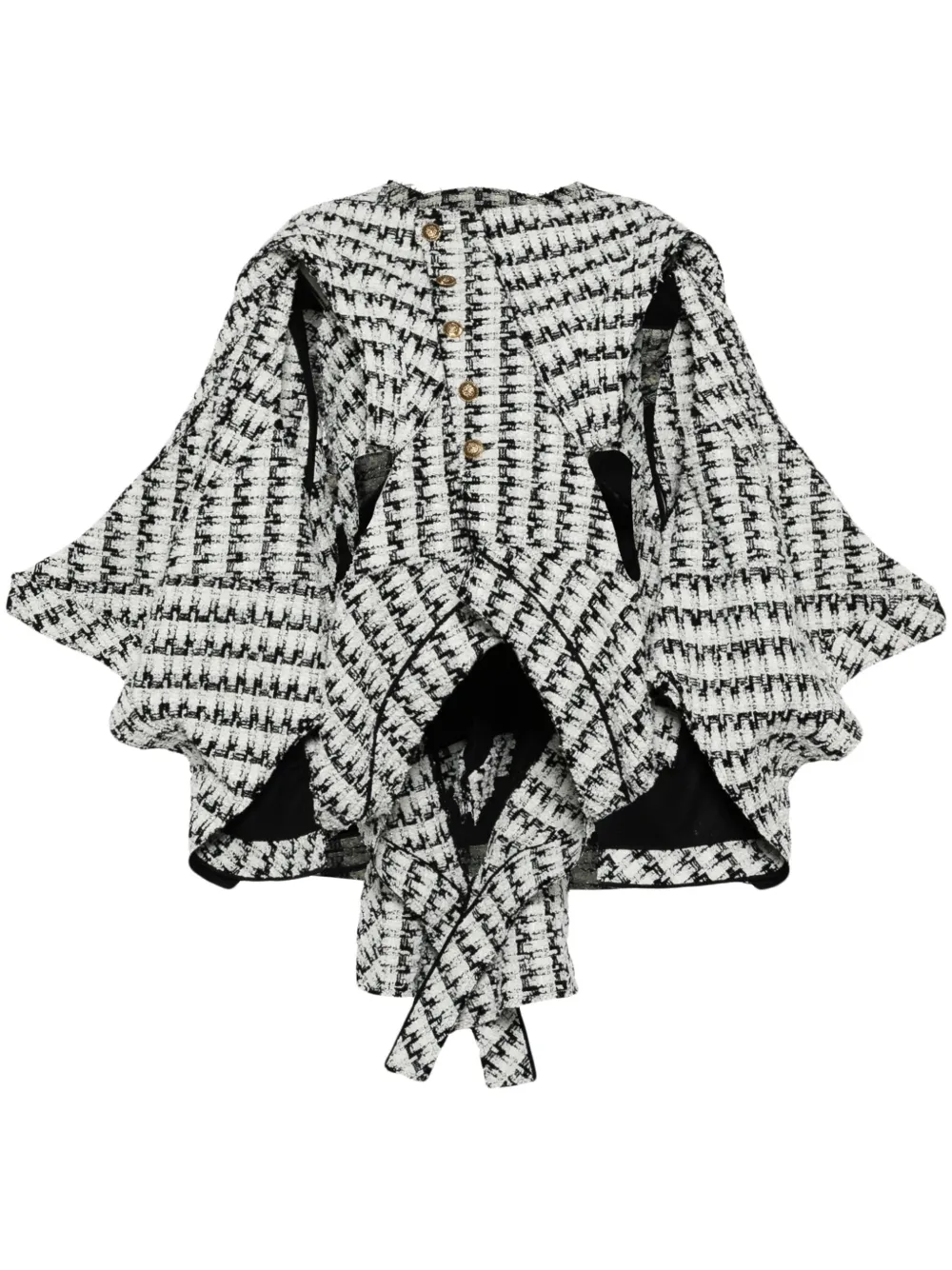 

Твидовый жакет асимметричного кроя JUNYA WATANABE, белый