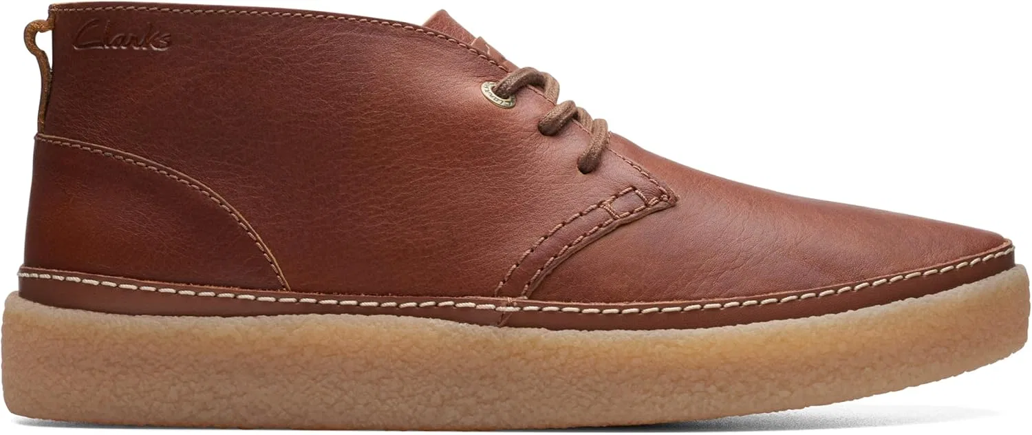 Мужские ботинки Clarks Oakpark средней высоты, Tan Tumble — фото 3