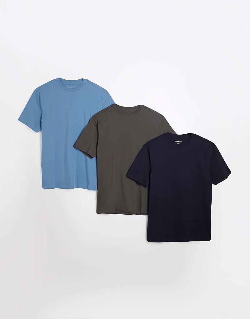 

Футболки Slim Fit, 3 шт. в упаковке, многоцветные River Island