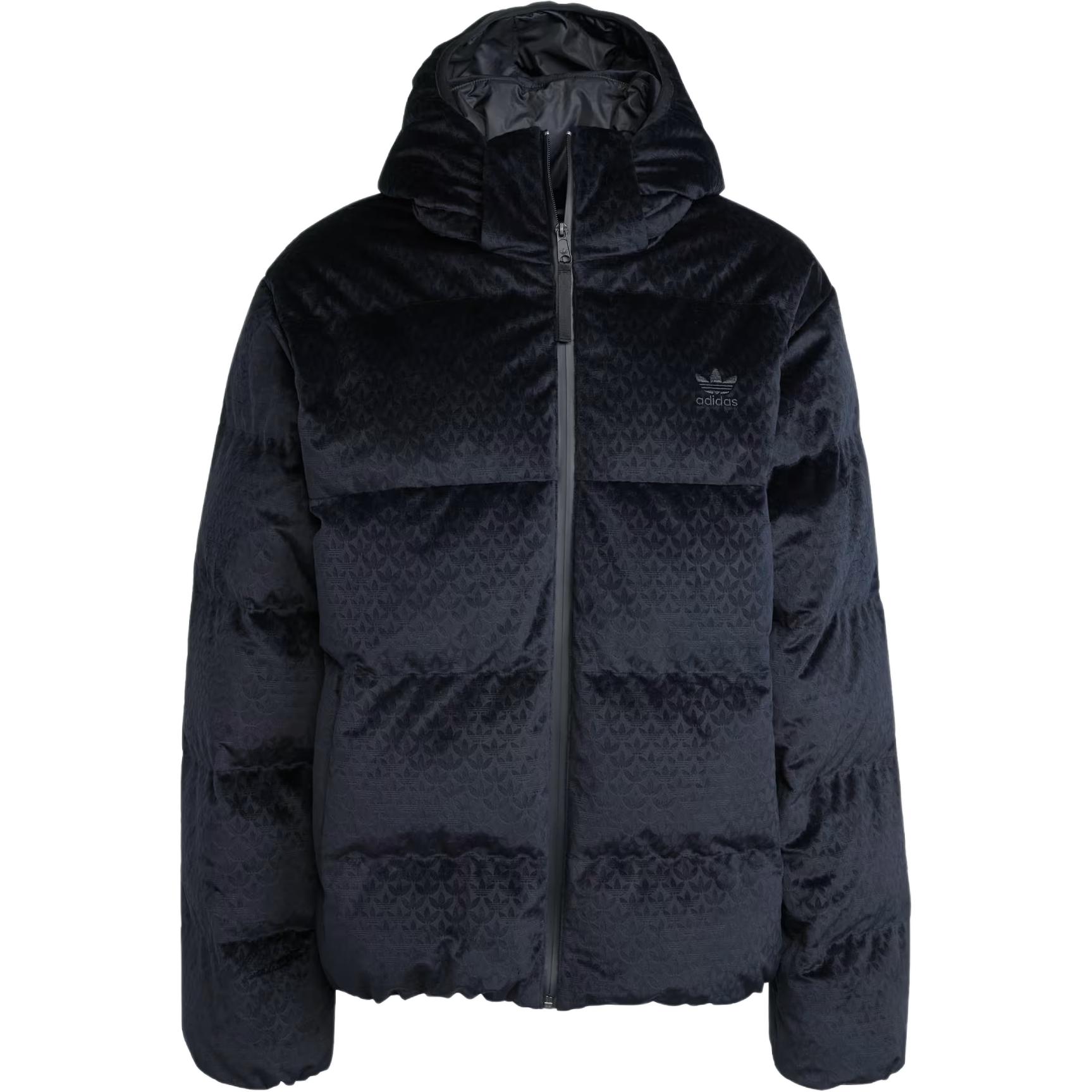 Пуховик Down Regent FW24 Monogram Adidas Originals, черный — фото 3