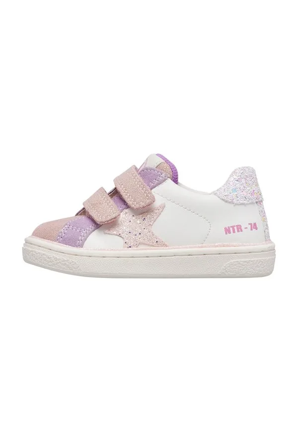 Детские туфли pinn белые Naturino, Weiß-Rosa-