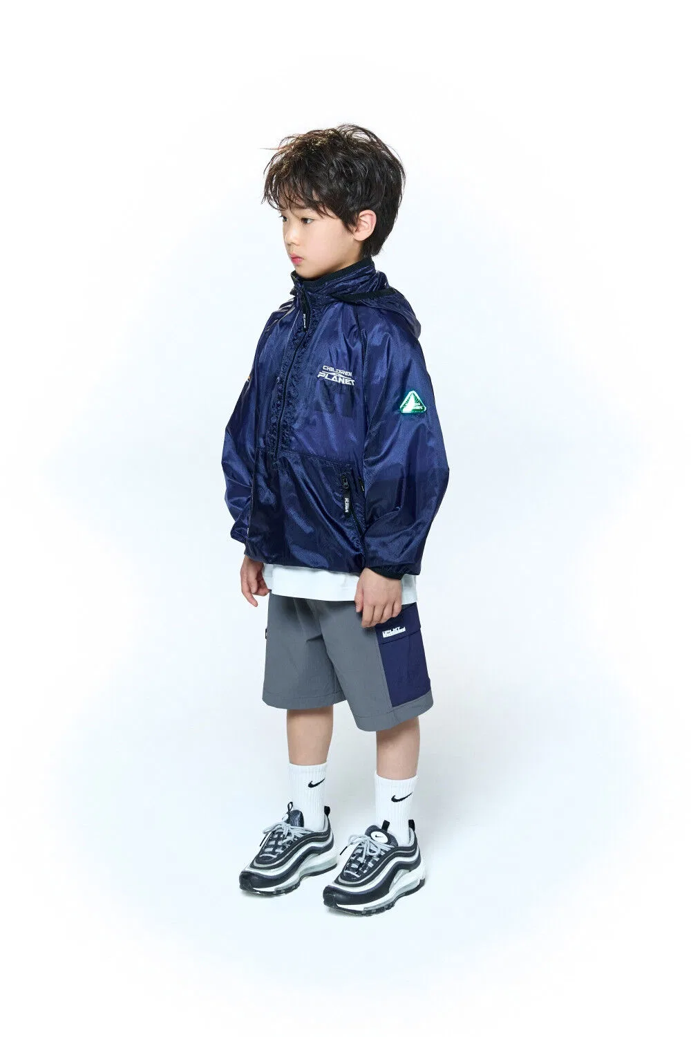 Детские активные шорты Zeta Active Uniform цвета Storm Grey от Children Of Planet — фото 4