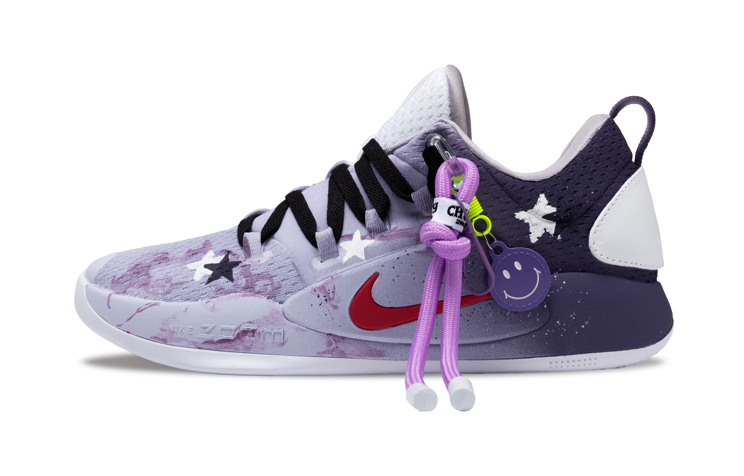 

Nike Баскетбольные кроссовки Hyperdunk X Cushioned с низким верхом, износостойкие, дышащие, темно-фиолетовые, мужские