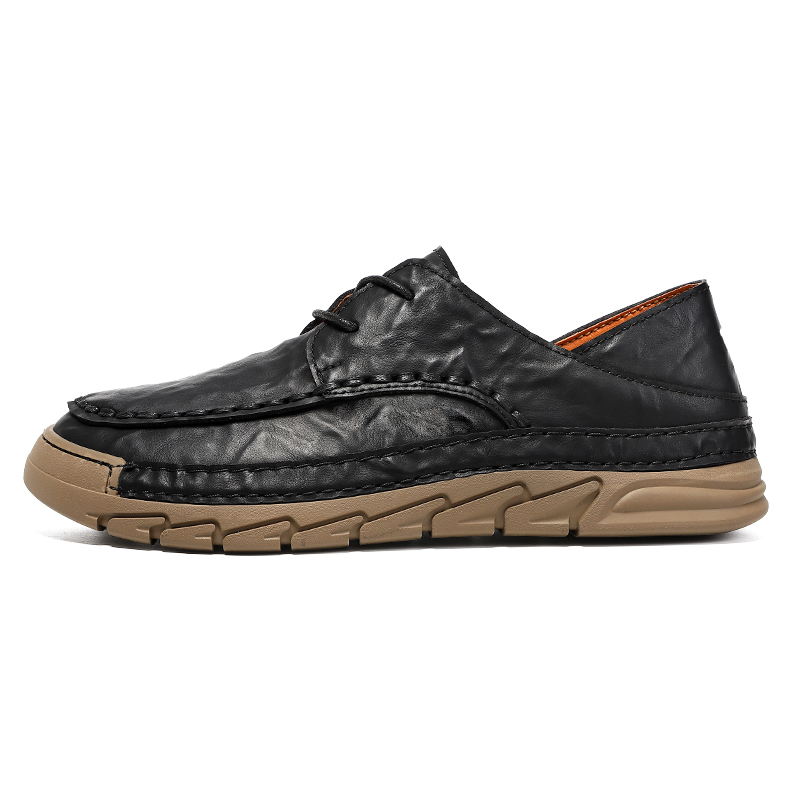 

Green feet Износостойкие и легкие мужские низкие кеды Casual Black, цвет Black