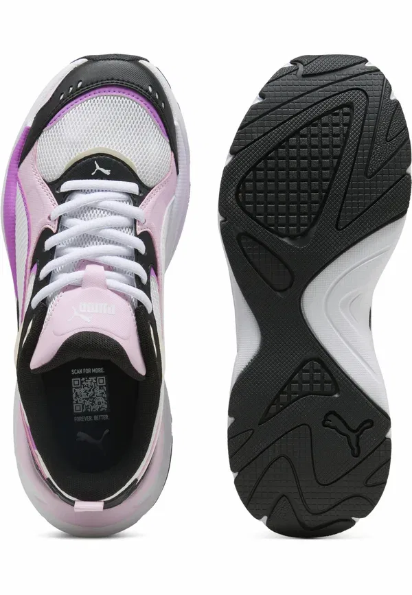Кроссовки Puma X Ray 4, белый-электрик орхидея-жемчужно-розовый-черный — фото 4