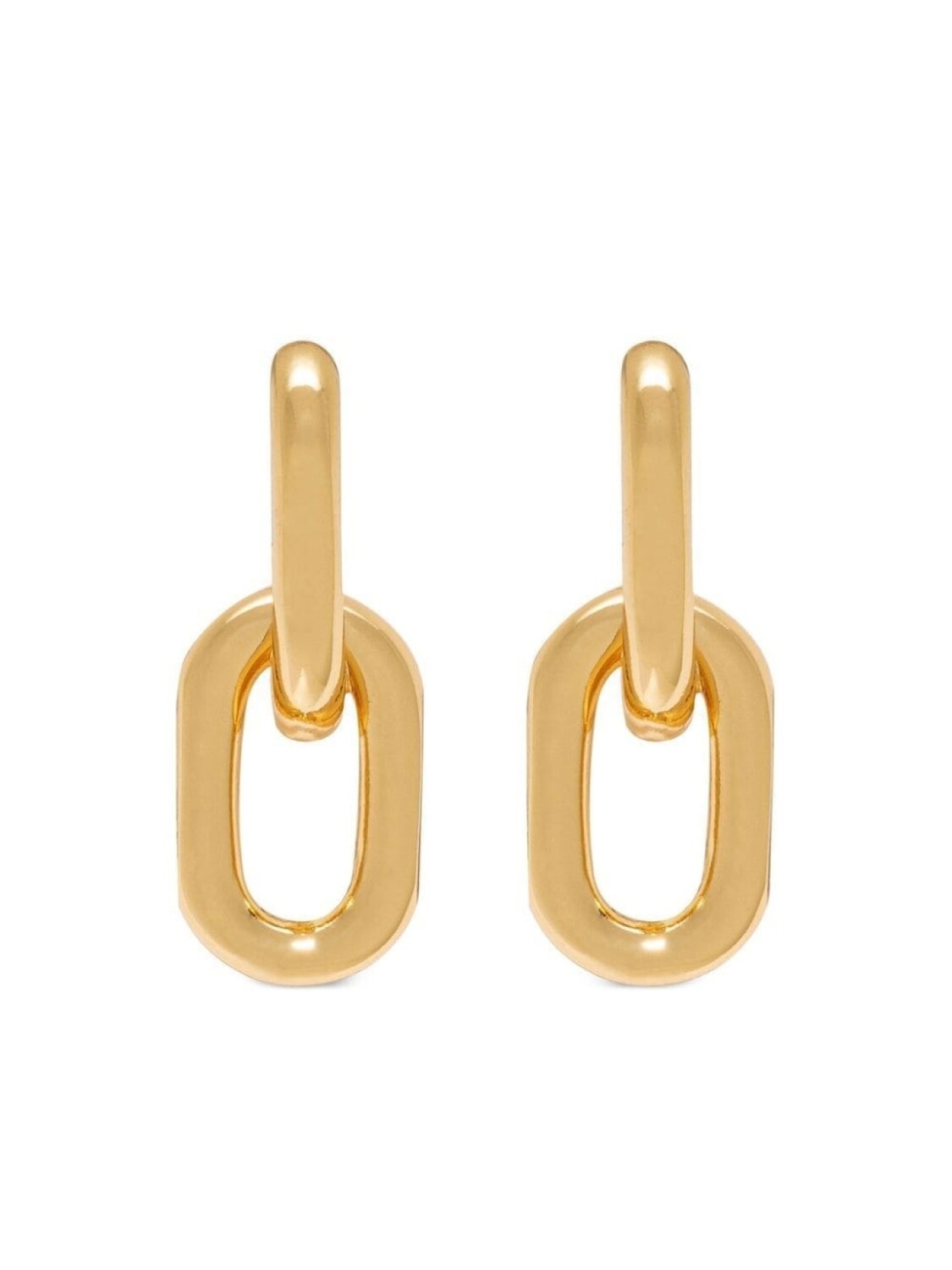 

Серьги-кольца Link Drop из желтого золота ANINE BING, золотой