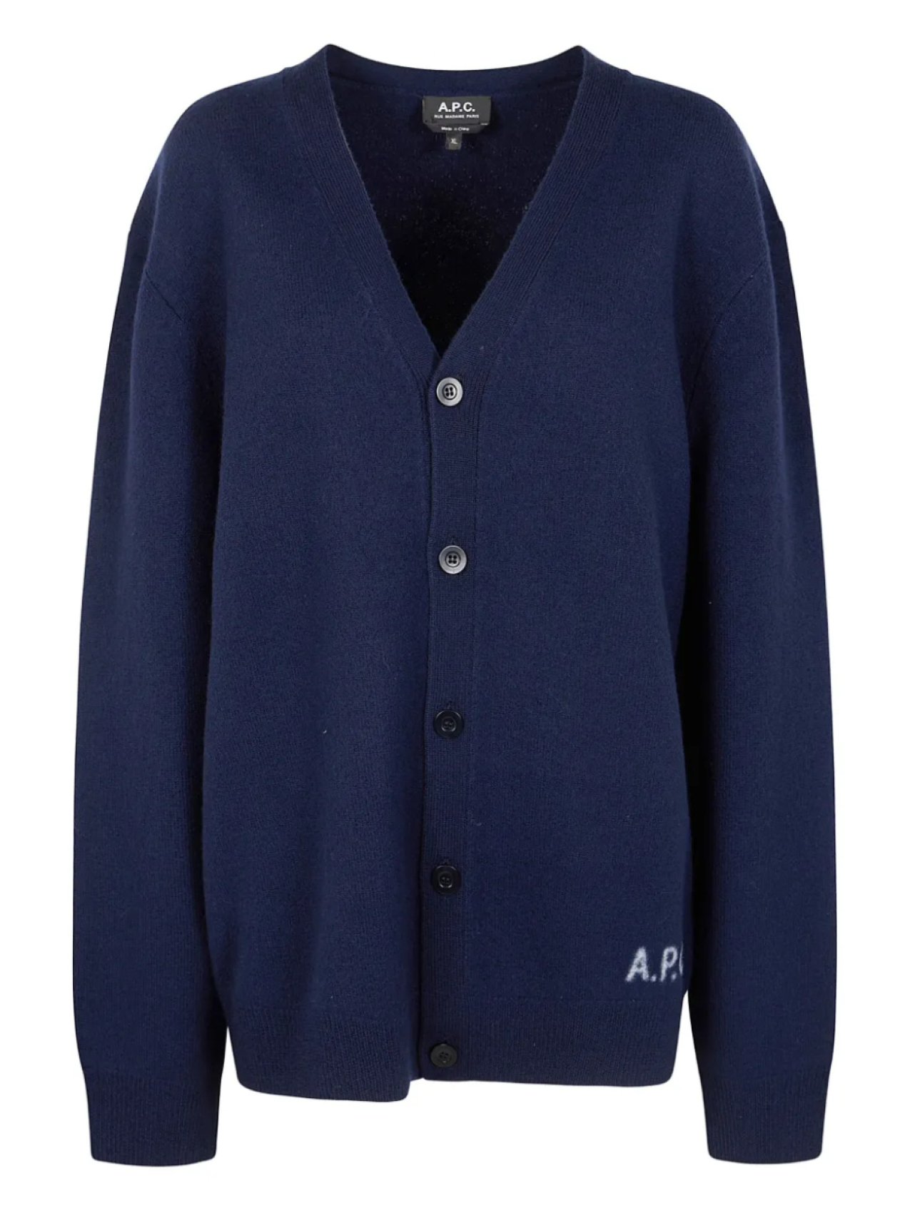 

Шерстяной кардиган A.P.C., синий