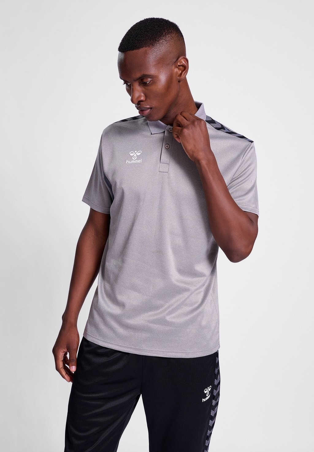 

Рубашка поло LAUTHENTIC FUNCTIONAL Hummel, цвет grey melange