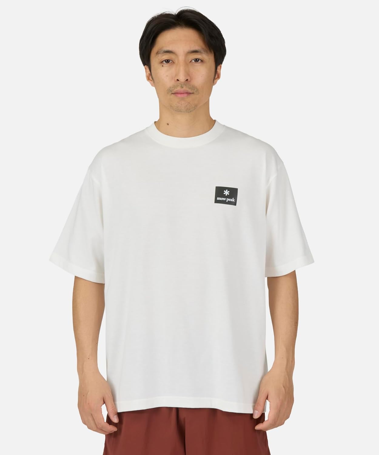 

Футболка с коротким рукавом и квадратным логотипом Snow Peak OWH NSD-TS-25AU002 002, светло-бежевый