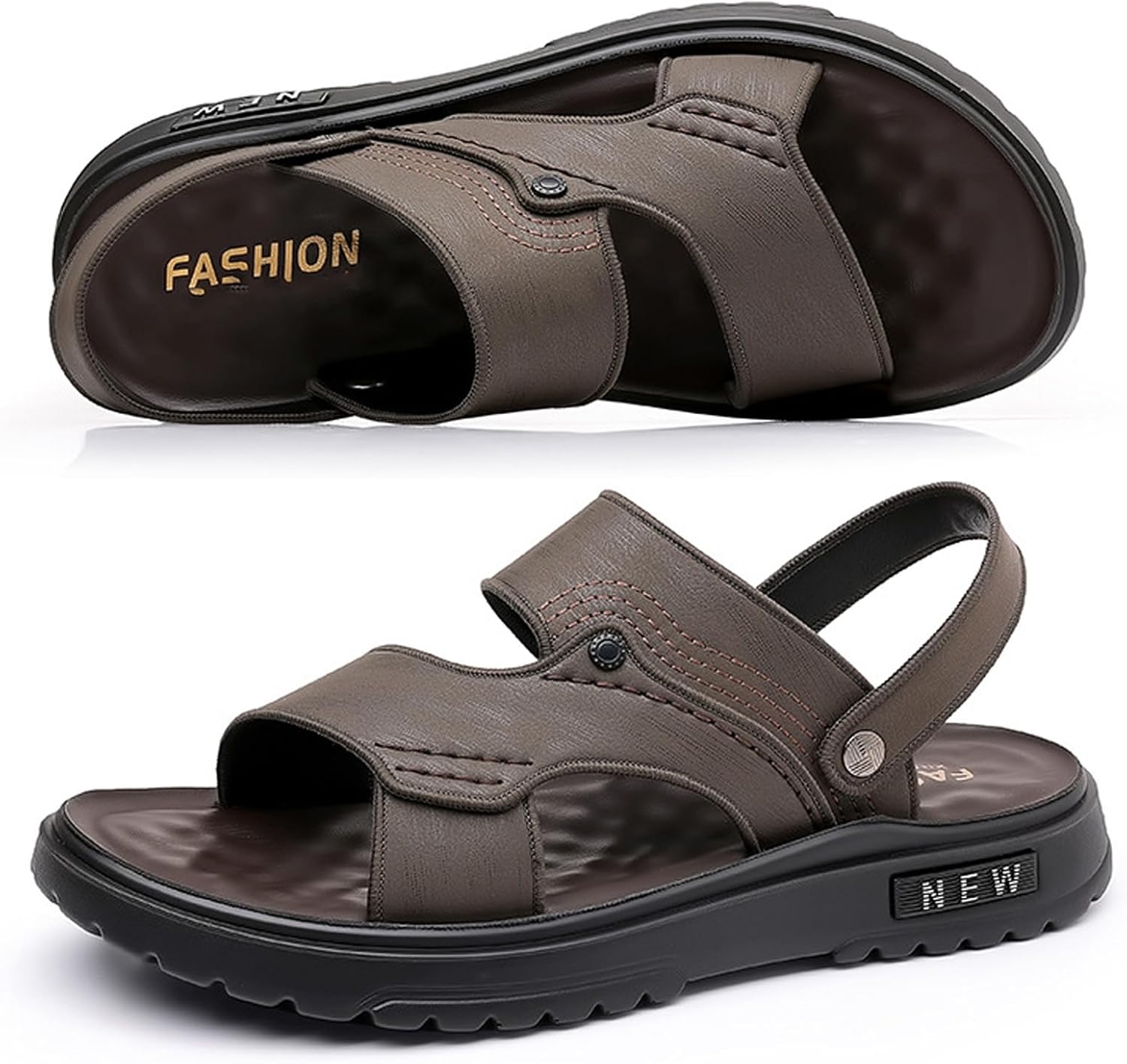 

Мужские спортивные сандалии из искусственной кожи с комфортной и дышащей подошвой, легкие летние ортопедические шлепанцы для походов, спортивная обувь для мужчин, открытые для пляжа, сандалии для ходьбы Crysterris, A