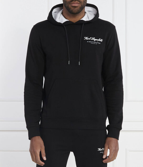 

Толстовка Karl Lagerfeld Regular Fit, черный / белый