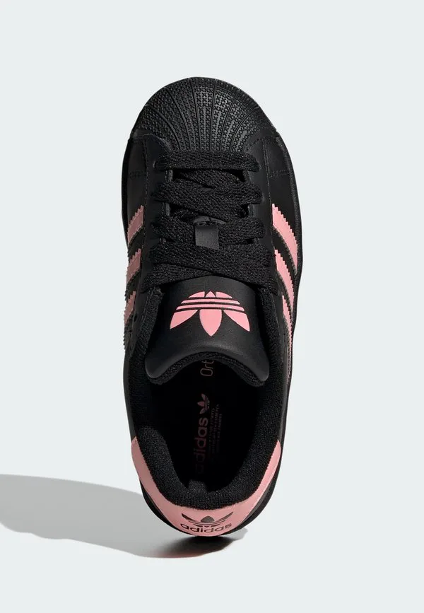 Кроссовки superstar ii унисекс Adidas Originals, Core Black Glow Pink Core Black — фото 3