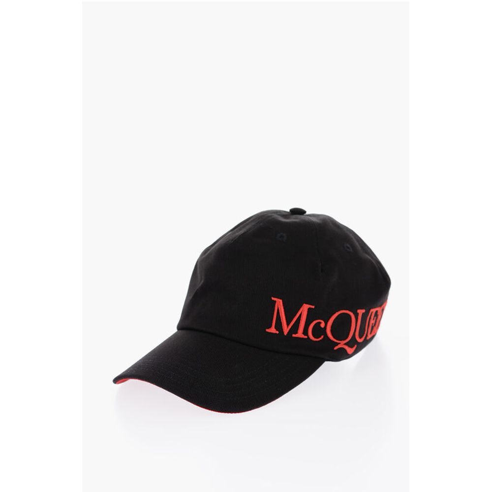 

Кепка большого размера с вышитым логотипом Alexander Mcqueen, Black