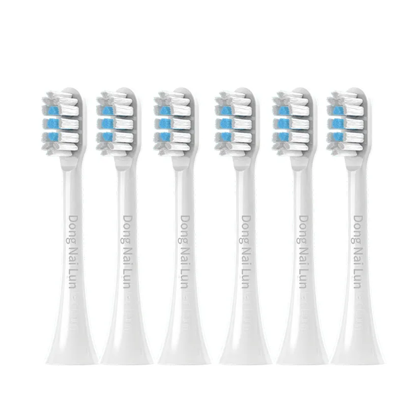 Сменные насадки для зубной щетки DONGNAILUN, Cleaning White-6 Pcs