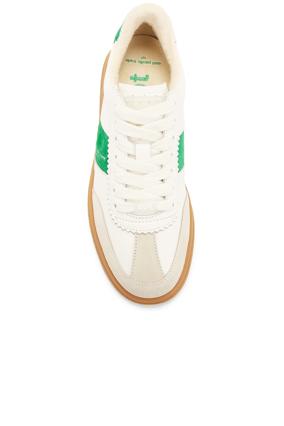 Кроссовки женские Santos Off White Green East Pacific Trade, цвет Off White Green — фото 4