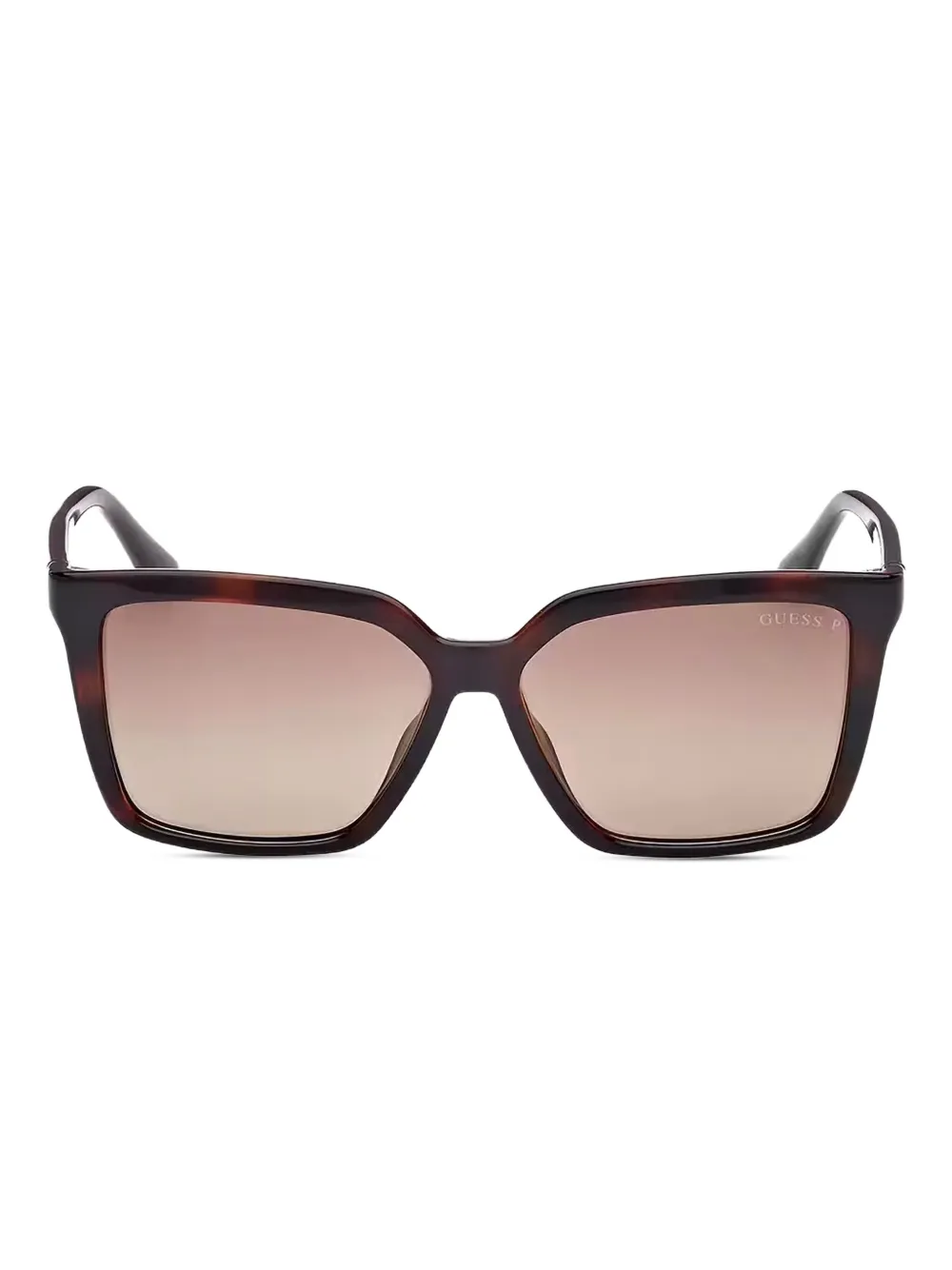 

Солнцезащитные очки в квадратной оправе с логотипом GUESS EYEWEAR, коричневый