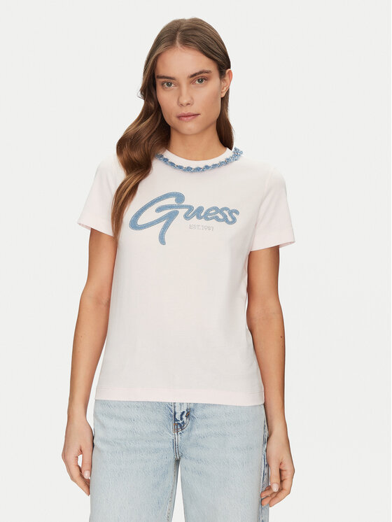 

Футболка обычного кроя W5GI03I3Z14 Guess, розовый