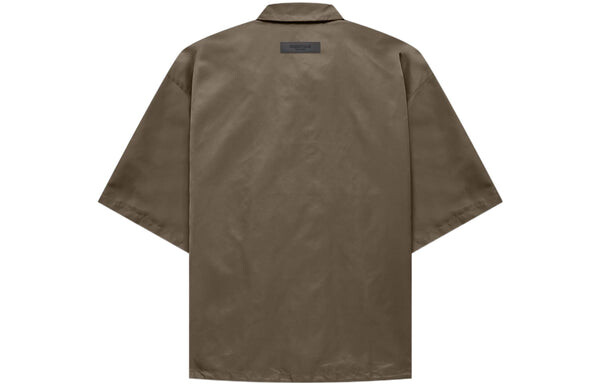 Рубашка fw22 ss nylon shirt 'wood' Fear Of God Essentials, коричневый — фото 2