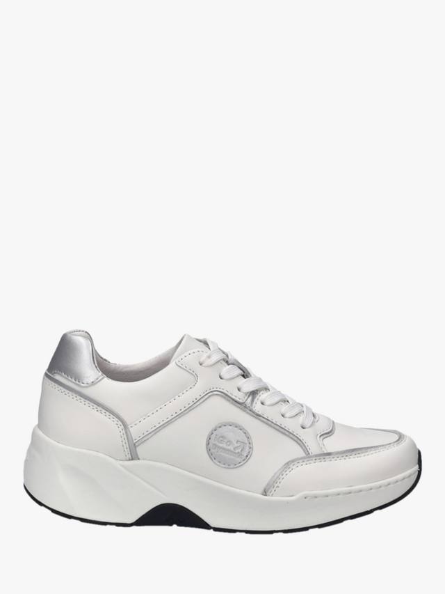 Кожаные кроссовки на шнуровке lissi 12 Josef Seibel, цвет White/Silver