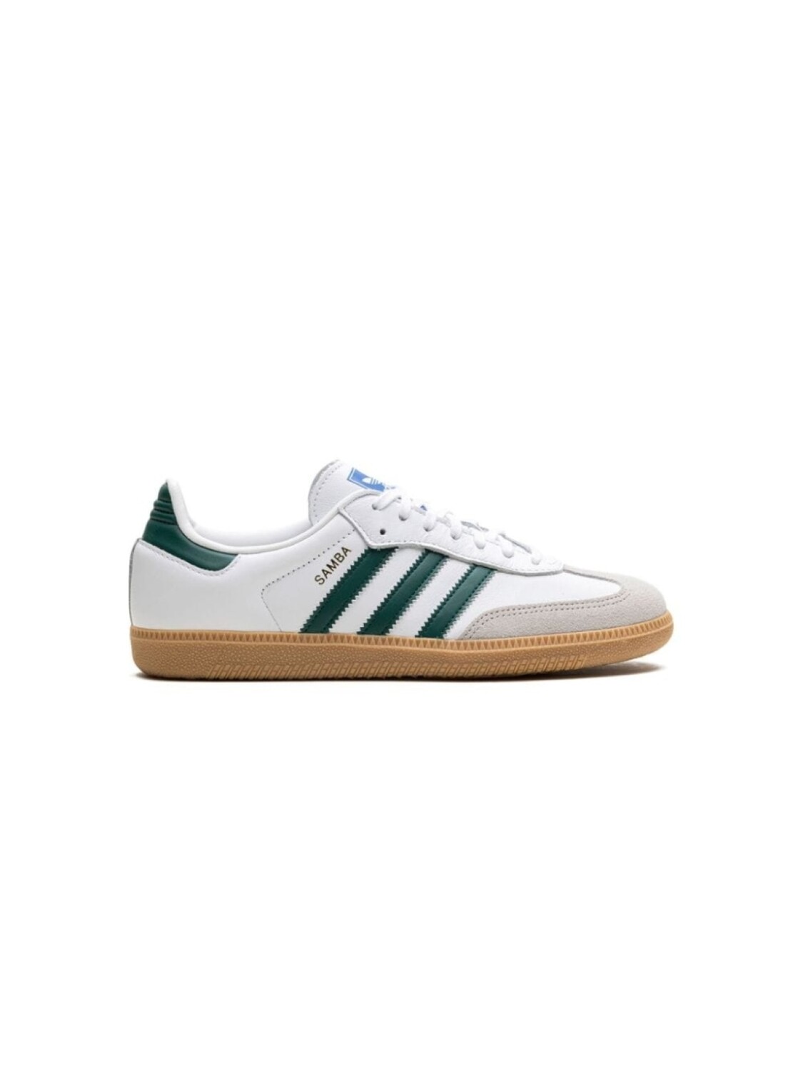 

adidas кроссовки Samba OG Cloud White/Collegiate Green/Gum, белый