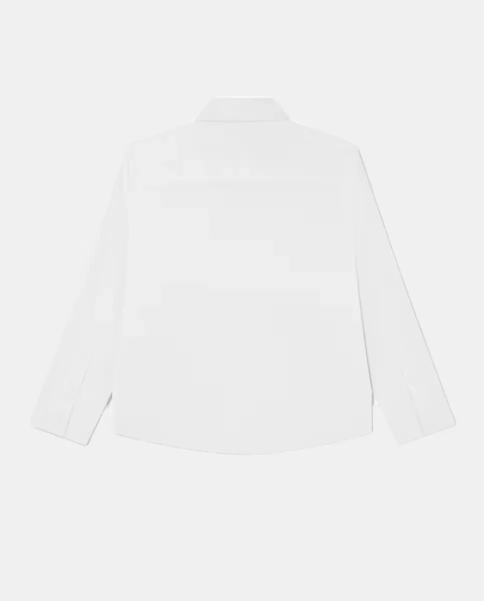 Топ с длинными рукавами Lacoste, белый — фото 2