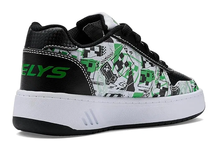 Кроссовки с колесиками Heelys Minecraft Kama, Black/White/Green — фото 4