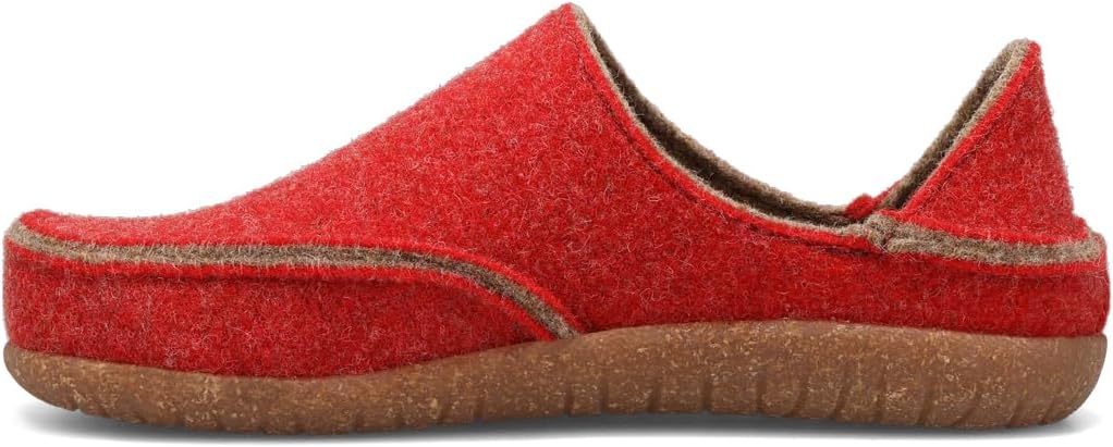 Унисекс сабо Taos Footwear Convertawool из шерсти, красный/песочный — фото 2