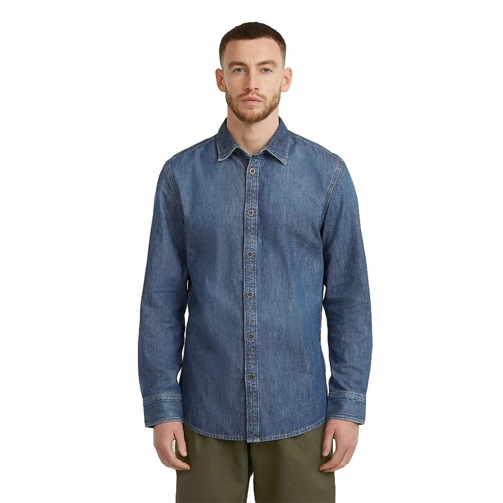 

Рубашка G-Star Clean Slim Fit, синий