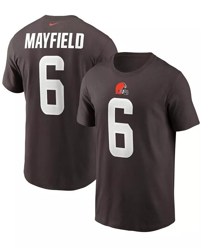 

Мужская футболка с именем и номером Cleveland Browns Baker Mayfield Nike