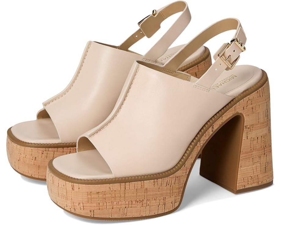 Туфли MICHAEL Michael Kors Leia Platform Sandal, цвет Light Cream