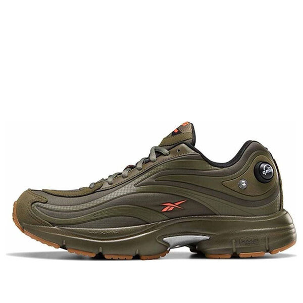 

Кроссовки premier pump paris running shoes black/green Reebok, черный