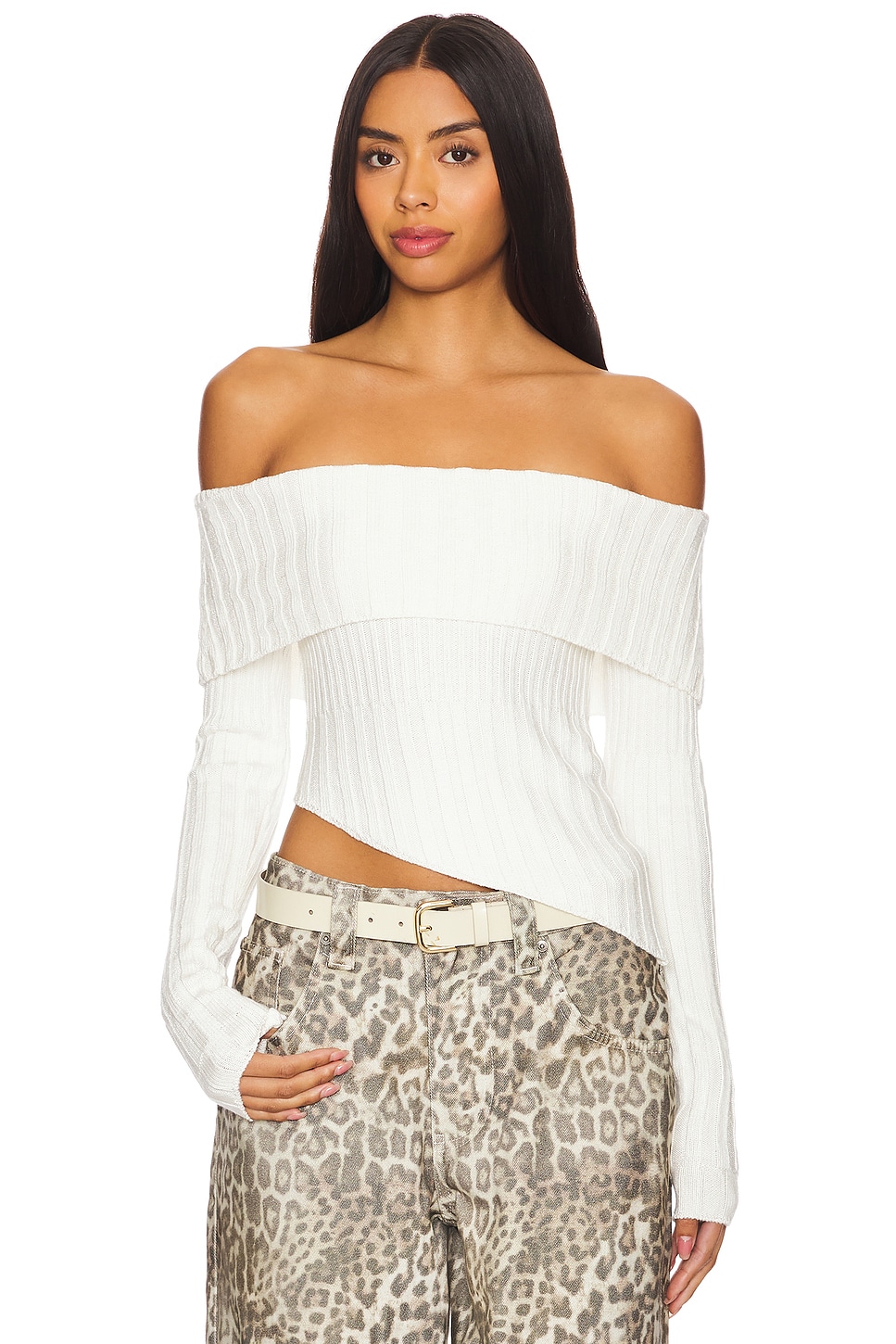 

Свитер с открытыми плечами Regina Superdown, ivory