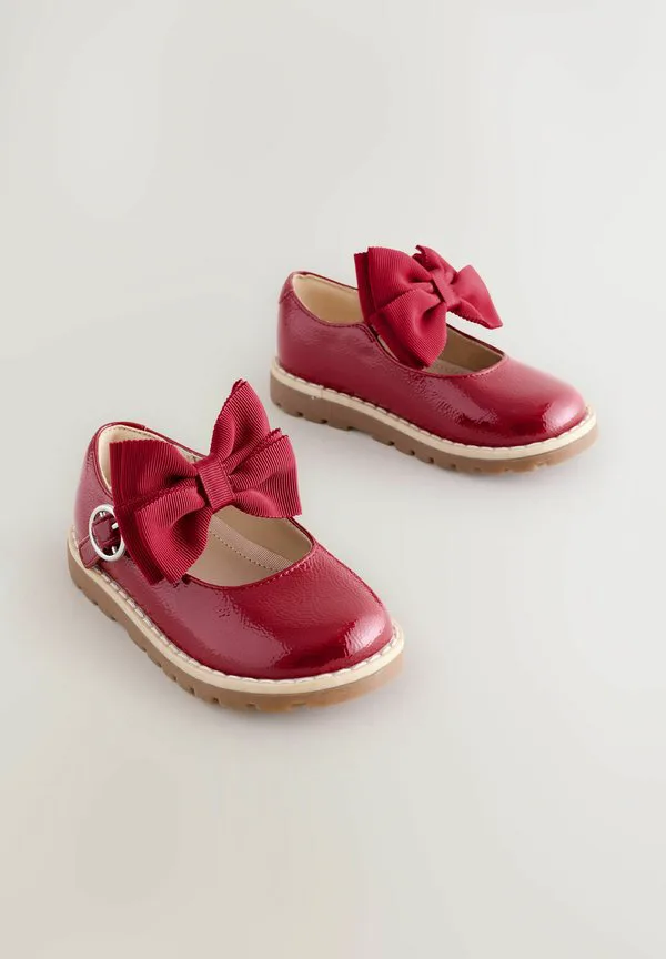 Массивные балетки «мэри джейн» с ремешком на щиколотке Next, New Burgundy Red — фото 2