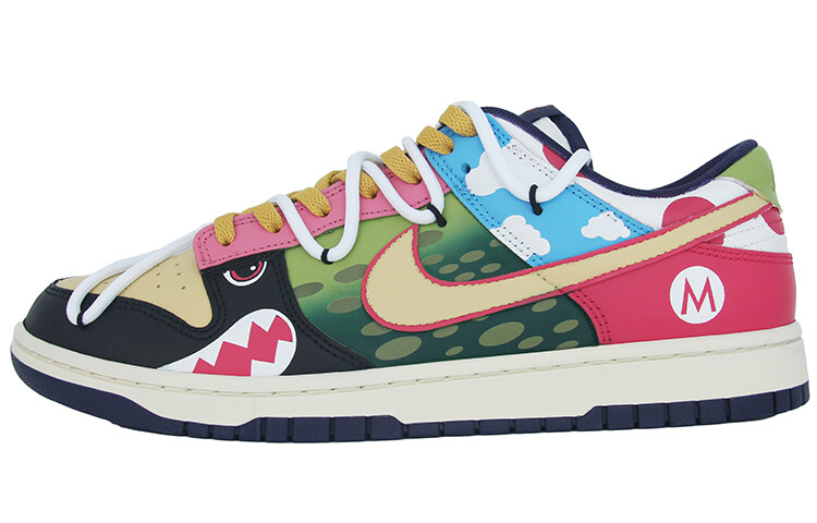 

Кроссовки Nike Dunk Skateboarding Shoes Men Low-top White, красный