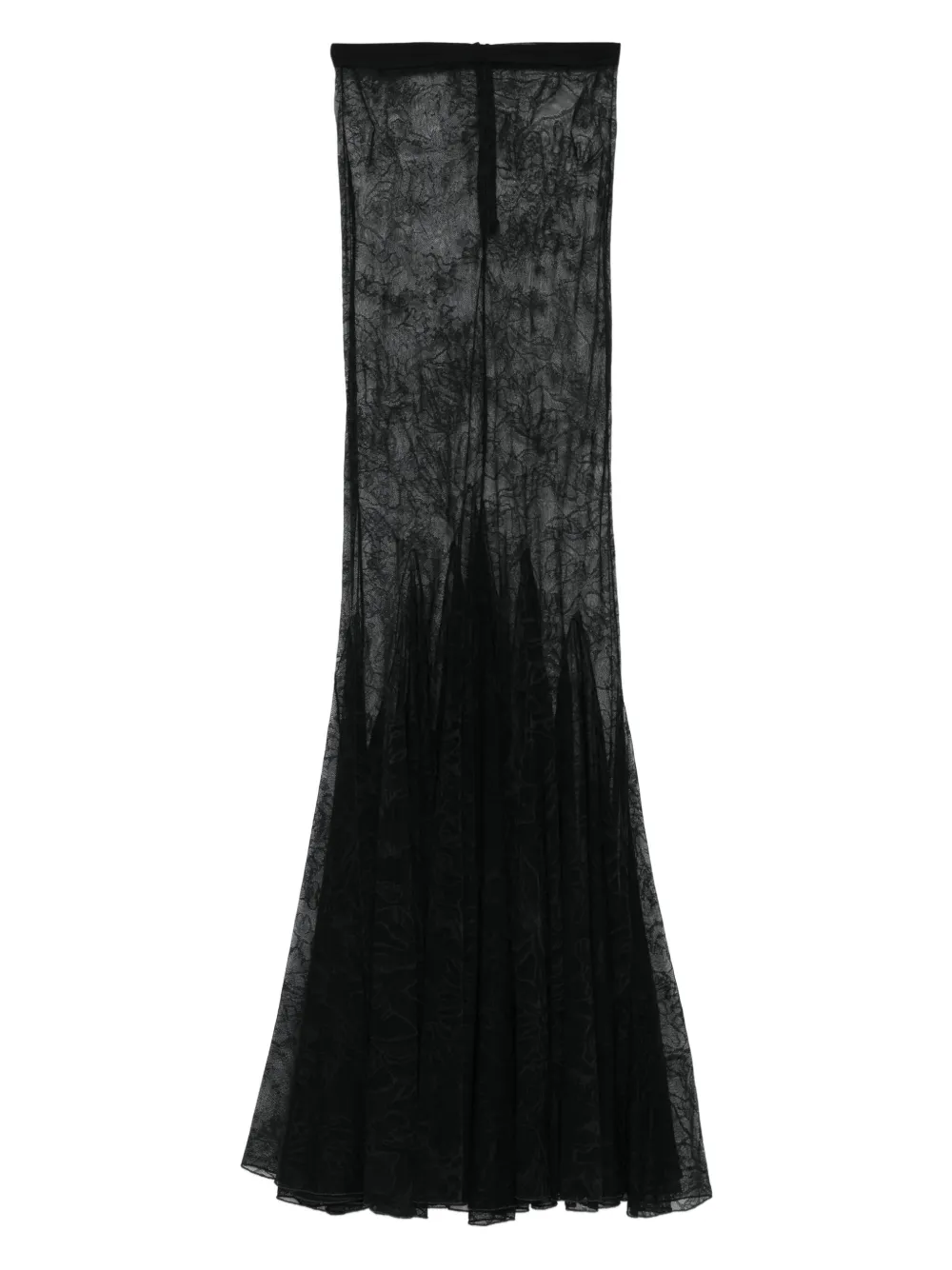 

Полупрозрачная юбка David Koma, черный