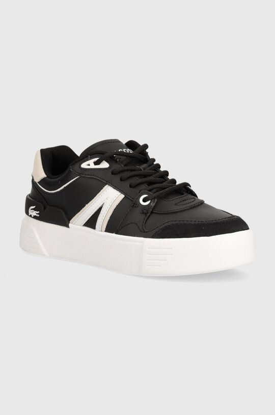 

Кроссовки Evo Logo Tongue Leather Lacoste, черный