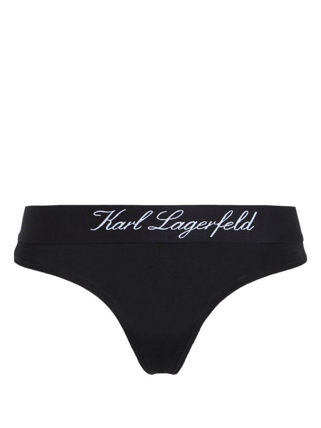 

Karl Lagerfeld трусы-стринги Hotel Karl с заниженной талией, черный