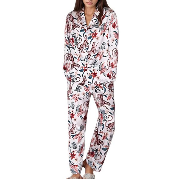 

Женский пижамный комплект с джунглевым принтом и длинным рукавом Anna-Kaci