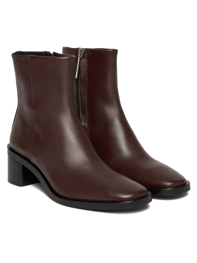 Ботильоны Block Heel Zip Boot Lth HW0HW02593 Calvin Klein, красный — фото 2
