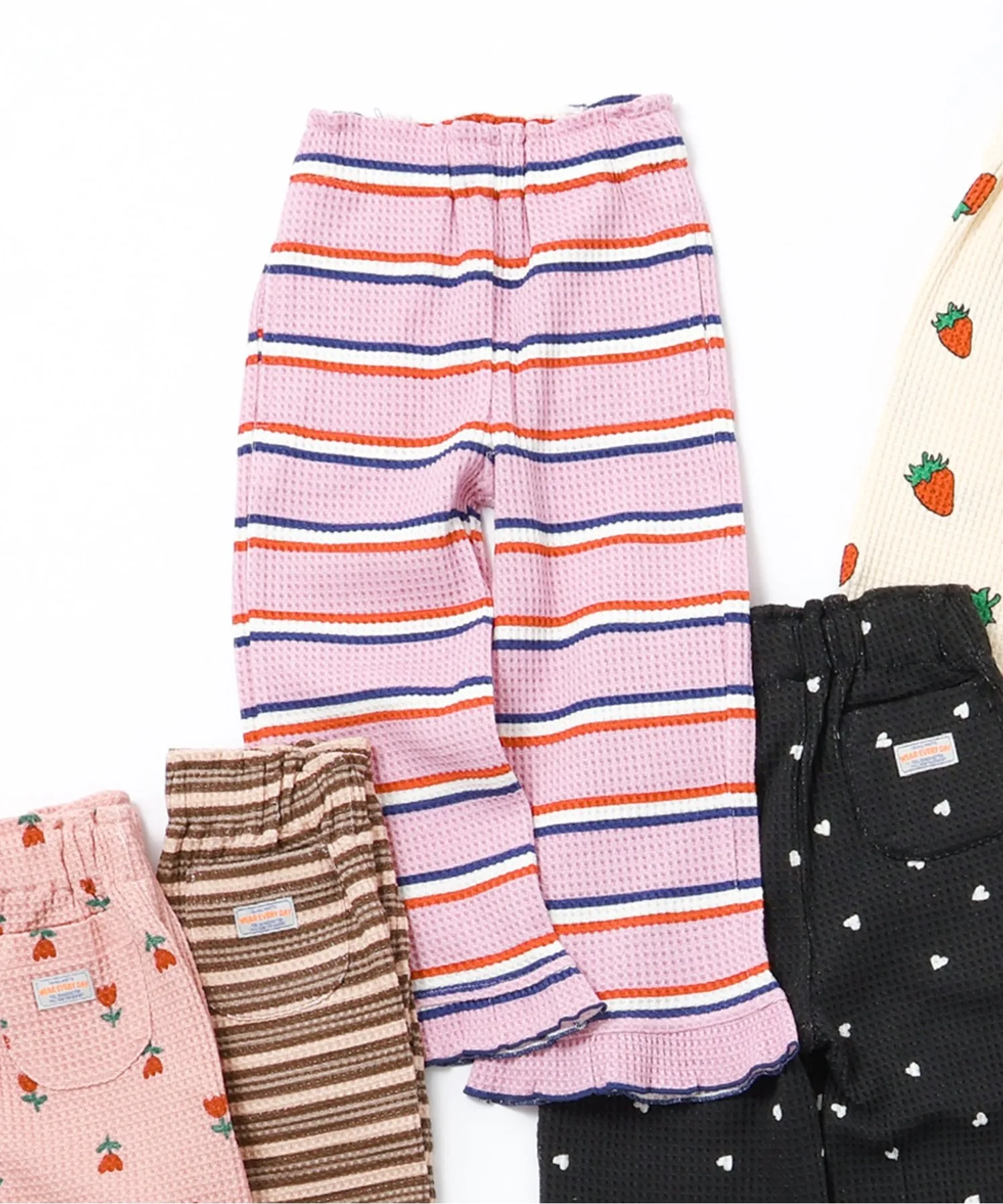 Детские штаны waffle cotton BREEZE SOUGARA WAFFLE PANTS розовые