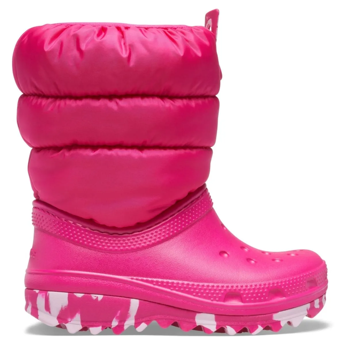 

Детские резиновые сапоги Classic Neo Puff Boot Crocs, розовый