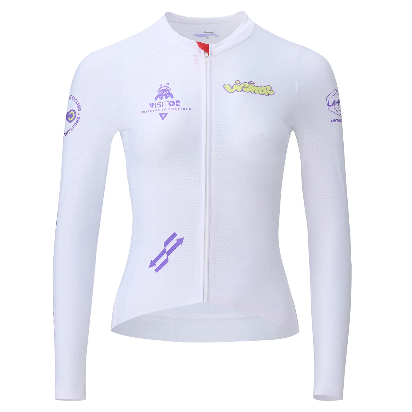 Велосипедная одежда с длинным рукавом Li-Ning белый