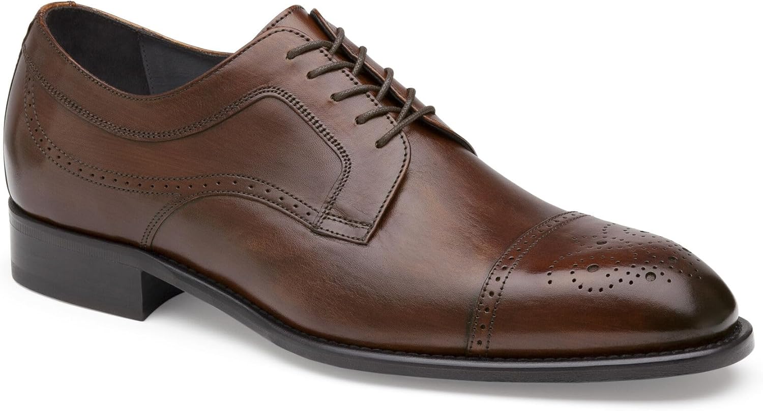 

Туфли Johnston Murphy Ellsworth с закрытой шнуровкой и кап-то Johnston & Murphy, коричневый