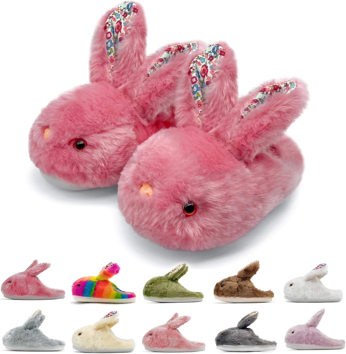 

Домашние тапочки в виде зайчиков для женщин и мужчин Vinnercoco, розовый