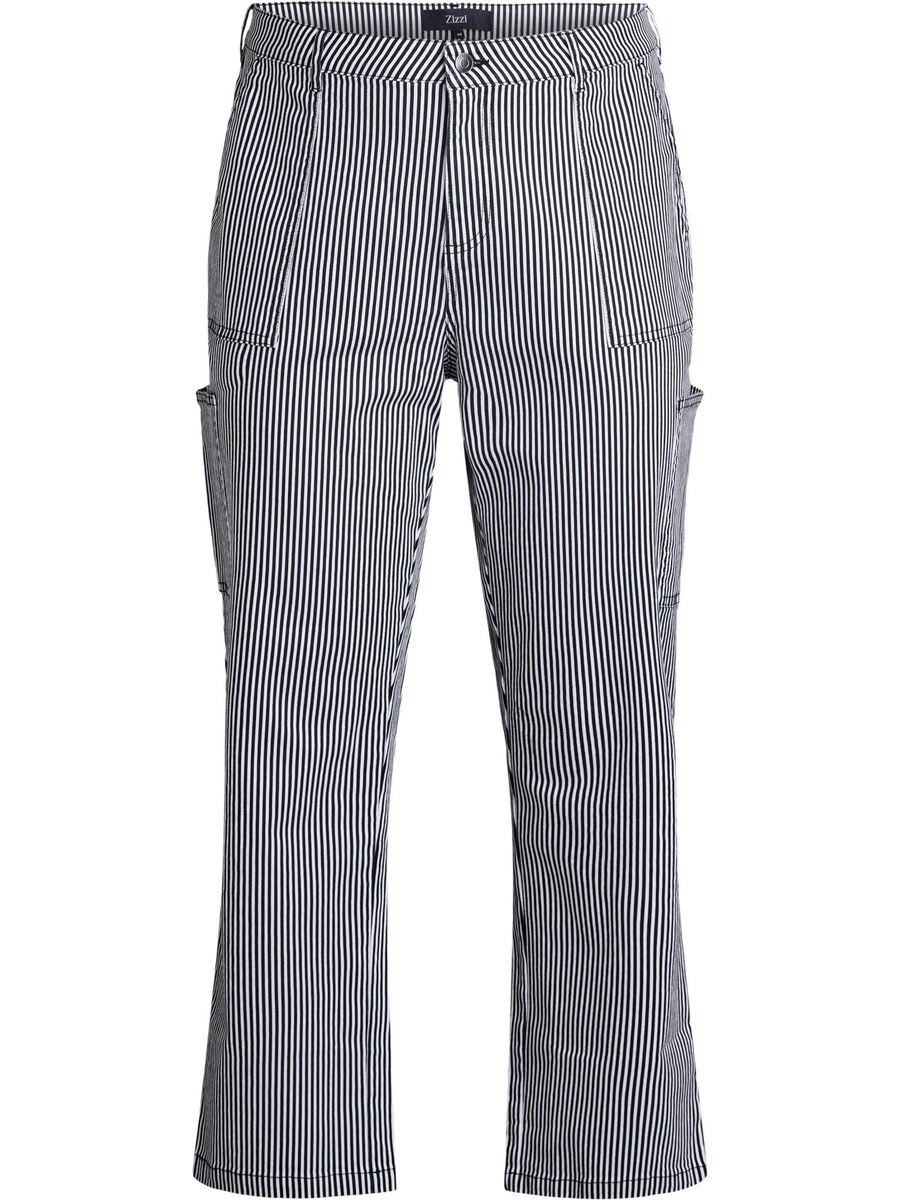 

Джинсы-карго свободного кроя Zizzi, цвет Black/Off white
