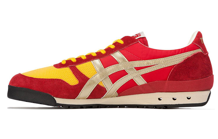 Кроссовки Ultimate 81 Lifestyle унисекс с низким верхом красного/желтого/коричневого цвета Onitsuka Tiger