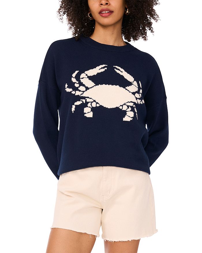 

Свитер с круглым вырезом Crab VINCE CAMUTO, синий