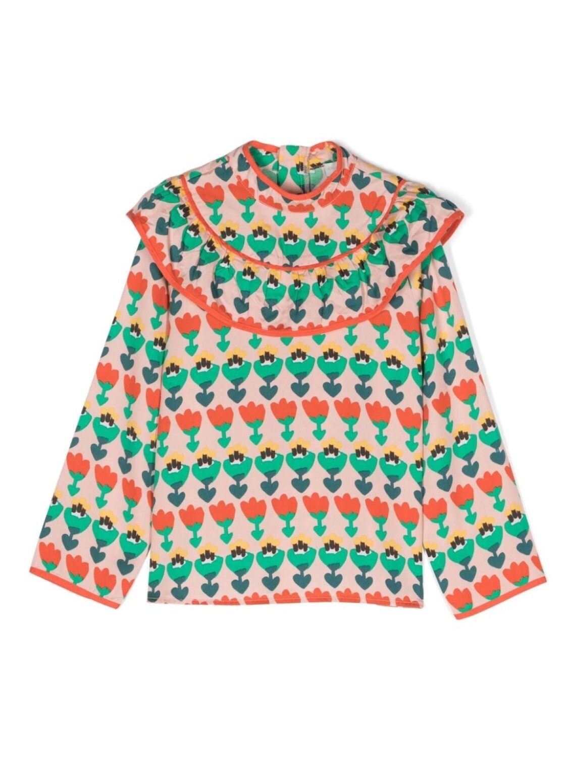 

Stella McCartney Kids топ с цветочным принтом и длинными рукавами, красный