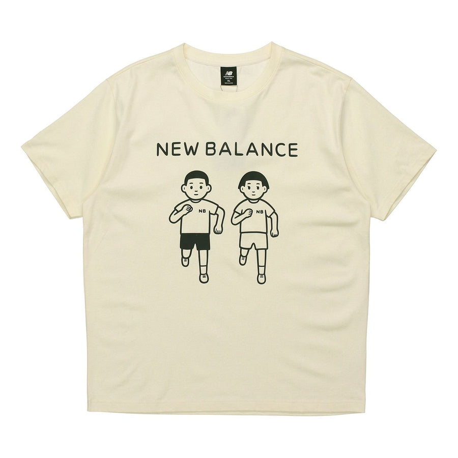 

Футболка New Balance x Noritake Unisex Co-branded Fun Pattern Ivory, белый