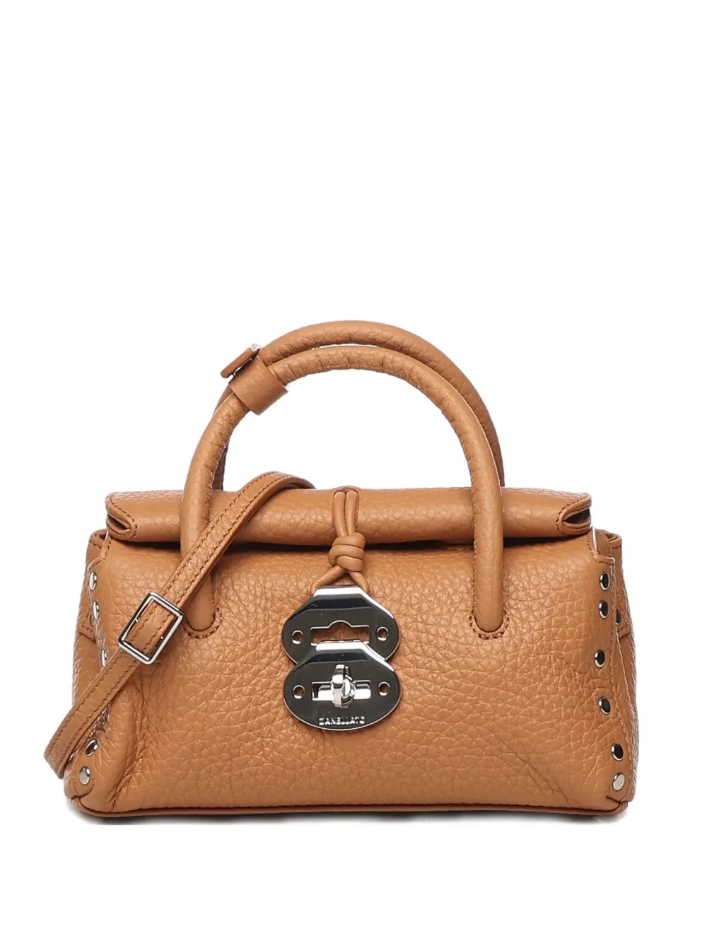 

Сумка-тоут с декоративными заклепками Zanellato, оранжевый